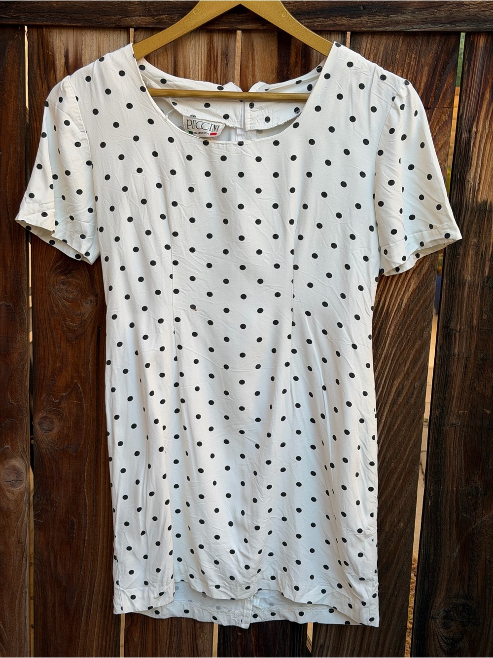 Vintage Puccini Italian Mode Polka Dot Mini Dress S